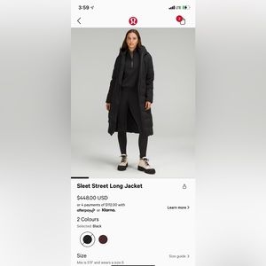 Sleet street long jacket